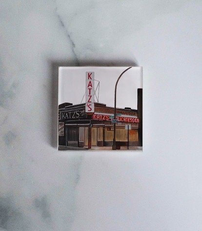 NYC ICONIC Katz's Deli Acrylic Coaster - ArtByLJS