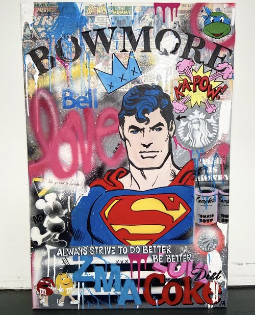 original pop art bowmore superman